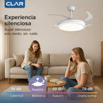 Dimmable CCT Ceiling Fan Ø107cm (White)