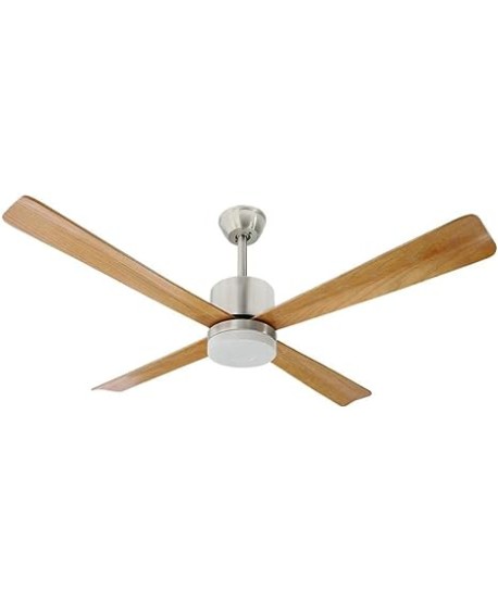 CLAR - Ventilador de Techo con Luz (Madera, 124 cm)