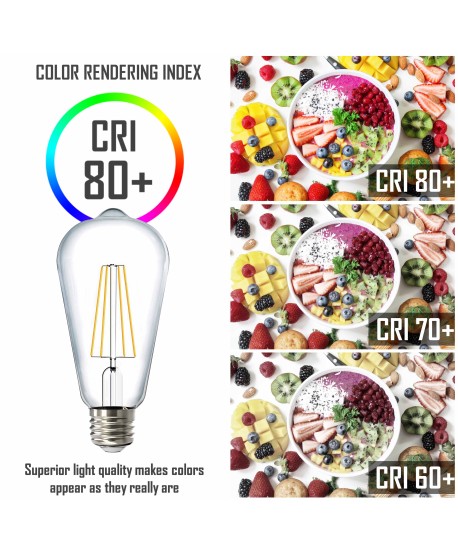 Bombilla LED E27 Filamento 8W ST64