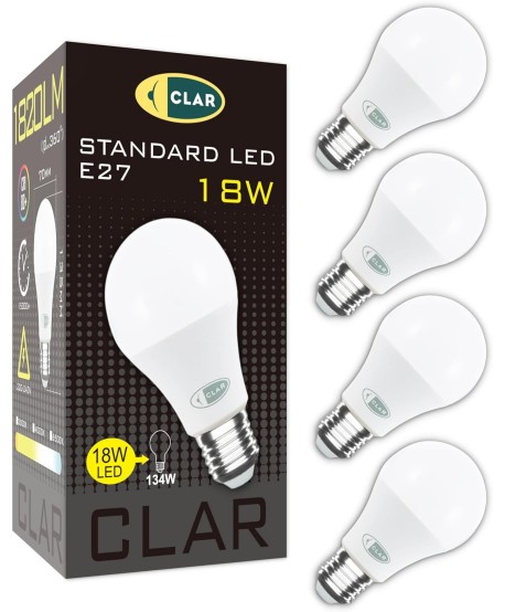 Bombillas LED E27 18W Mate A70