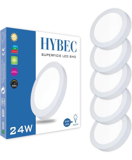 Plafón LED 24W, Downlight LED Superficie