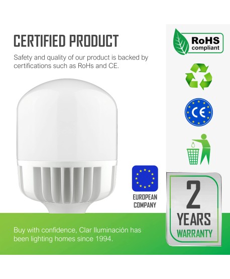 Bombilla LED E40 80W Industrial