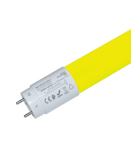 Tubo T8 LED Color Amarillo 22W 150 Cm