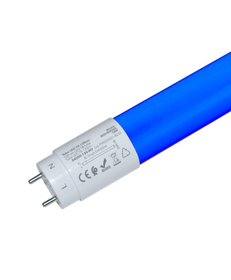 Tubo T8 LED Color Azul 22W 150 Cm