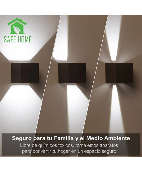 Aplique de Pared Exterior 12W Negro CCT