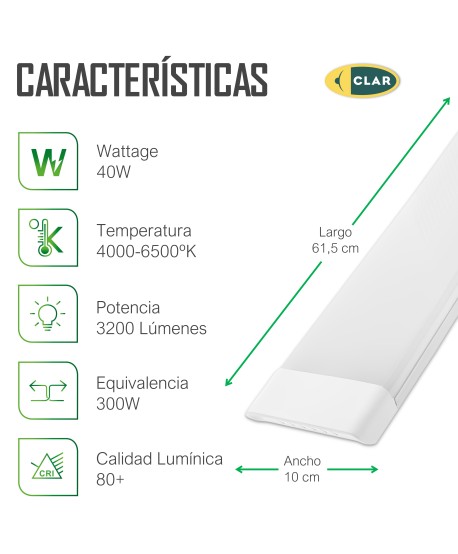 Luminaria LED de techo de 60 cm