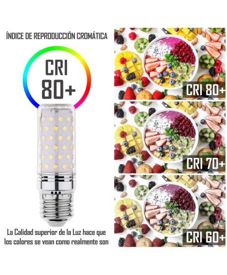 CLAR - Bombilla LED Alargada 9W, Bombilla LED Maiz