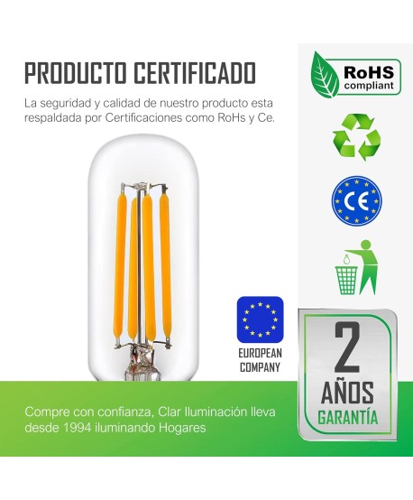 Bombilla LED Filamento E14 4W
