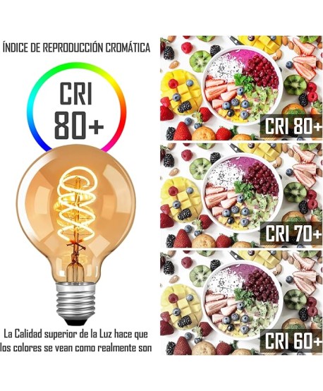 Bombilla Vintage REGULABLE 5W G80