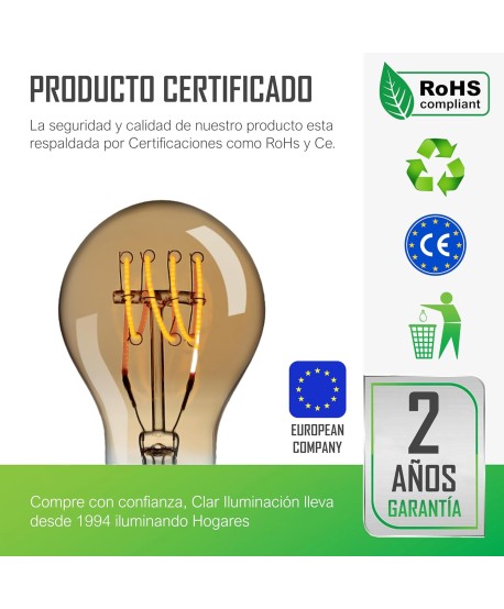 Bombilla Vintage REGULABLE 5W A60