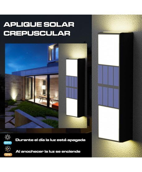 HYBEC - Aplique Solar Exterior Pared Boro