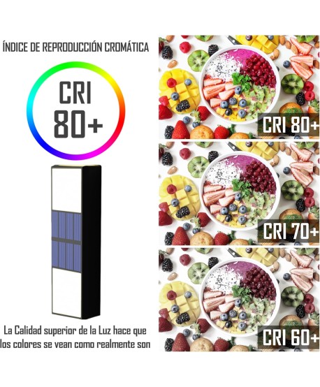 HYBEC - Aplique Solar Exterior Pared Boro