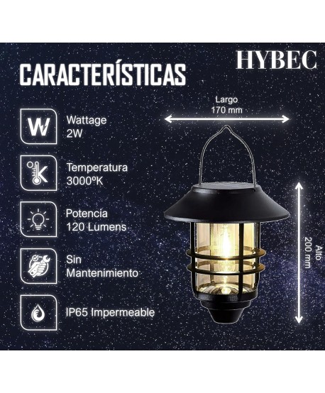 HYBEC - Farolillos Solares Exterior