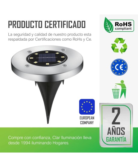 HYBEC-Luz Solar Jardin Suelo, Luces Solares Suelo