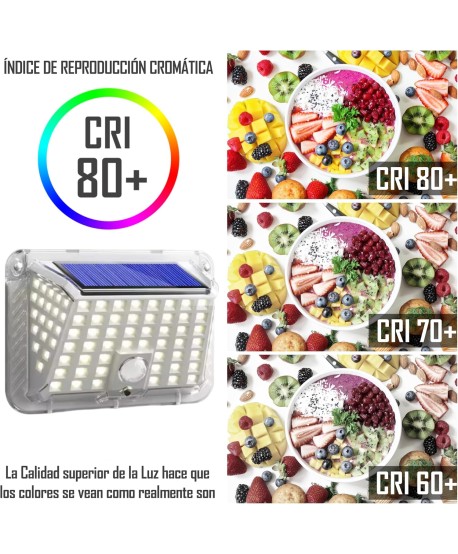 HYBEC - Aplique Solar Exterior 300lm