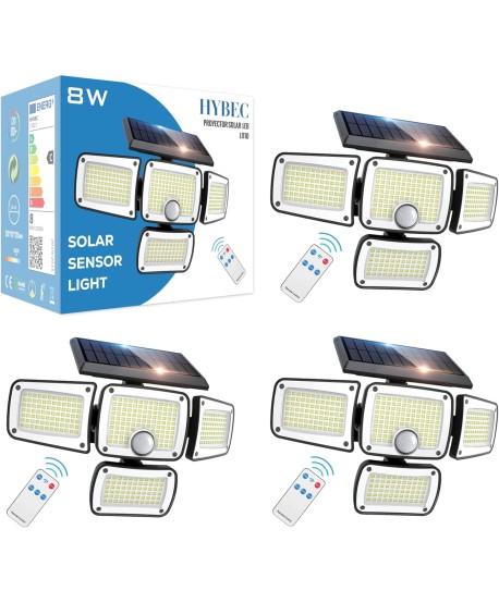 Focos LED Exterior Solar 1200lm