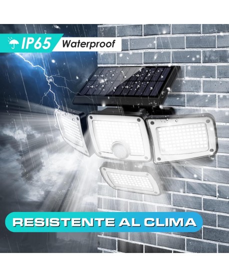 Focos LED Exterior Solar 1200lm