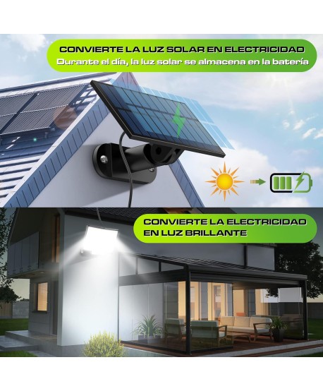 Focos LED Exterior Solar 500lm