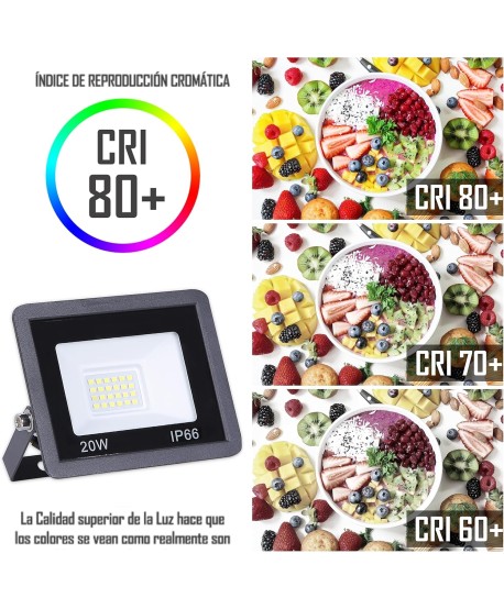 Focos LED Exterior 20W IP66