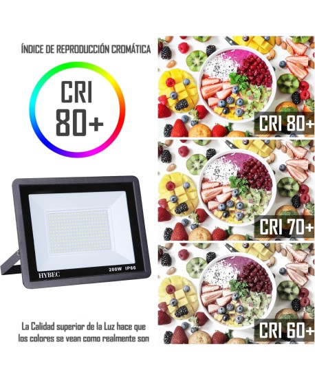 Focos LED Exterior Impermeable 200W IP66