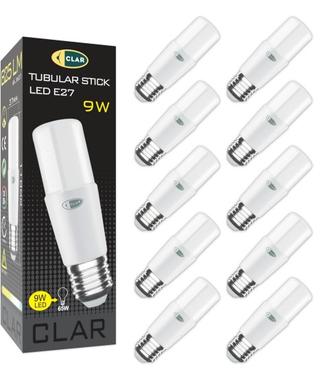 Bombilla LED Tubular 9W E27, Bombilla E27