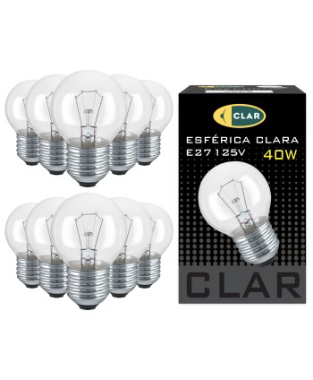 ESFERICA E27 CL 40W 125V