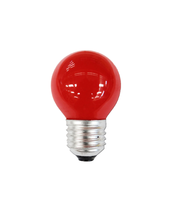 ESFERICA LED E27 1W 230V ROJA