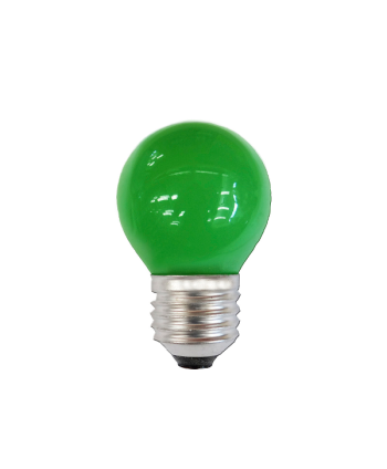 ESFERICA LED E27 1W 230V VERDE