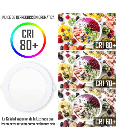 CLAR - Focos LED empotrables para cartón yeso, 20W