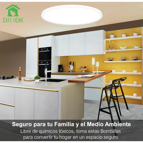 CLAR - Plafón Led Techo 40 Cm, Plafones Para Techo Led, sala 40W