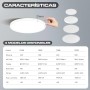 CLAR - Plafon Led Techo 50 Cm, Plafones Para Techo Led, Plafón Led Techo Cocina, 50W