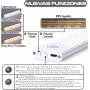 CLAR - Luz LED Magnética Con Sensor De Movimiento,20 Cm