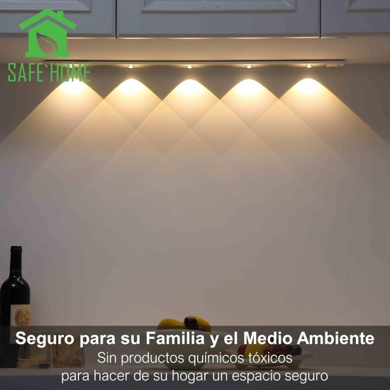 CLAR - Luces Para Armarios Interiores, Luz LED Magnética Con Sensor De Movimiento,20 Cm