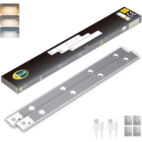 Luces Para Armarios Interiores, Luz LED Magnética Con Sensor De Movimiento,60 Cm