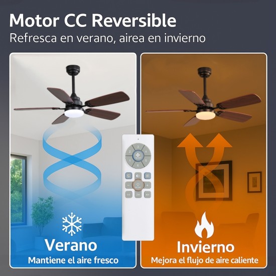 CLAR - Ventilador de Techo Regulable CCT (Jungle)