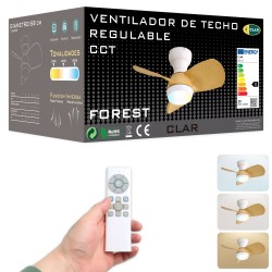 CLAR - Ventilador de Techo Regulable CCT (Wood)
