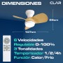CLAR - Ventilador de Techo Regulable CCT (Wood)