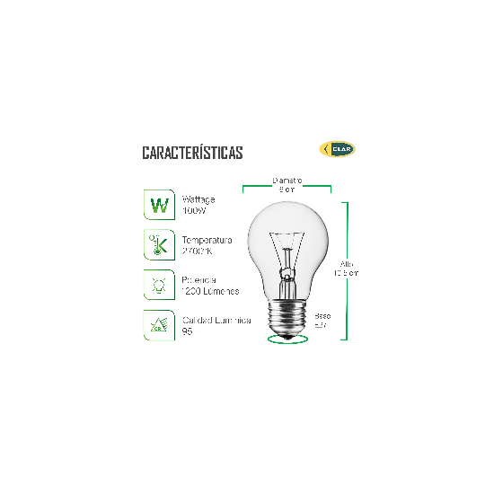 CLAR - STANDARD CLARA 100W 230V