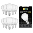 Bombilla Esférica E14 Clara Mate.
