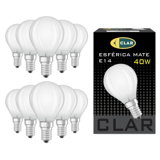 copy of Bombilla Esférica E14 Clara Mate.