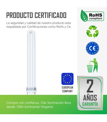 Bombilla Fluorescente Gemini S 11W 4000K G23 Luz Blanca Neutra