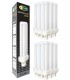 CLAR-Bombilla Fluorescente Gemini D/E 26W G24q-3  CFL Profesional Tubo Compacto Alto Flujo 4 Pines