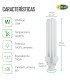 Bombilla Fluorescente Gemini D/E 18W G24d-2