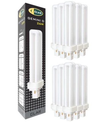 Bombilla Fluorescente Gemini D/E 26W G24d-3