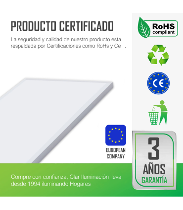 Panel LED Superficie 60x30 CCT