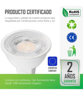 Bombilla LED GU5.3, GU5.3 LED, MR16 LED, 5W