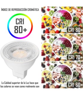 Bombilla LED GU5.3, GU5.3 LED, MR16 LED, 5W