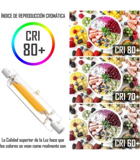 Bombilla R7S LED 6W, R7S LED 78mm