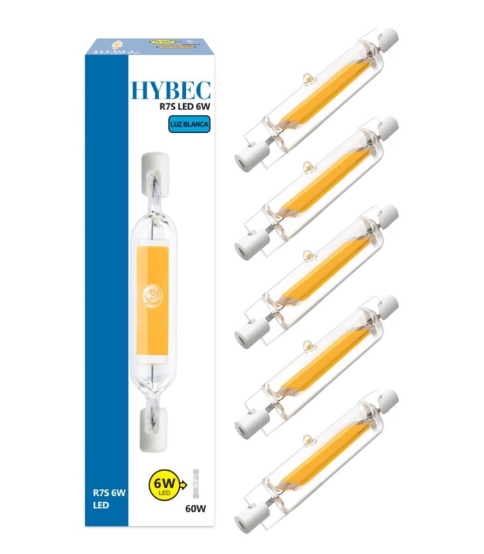 Bombilla R7S LED 6W, R7S LED 78mm