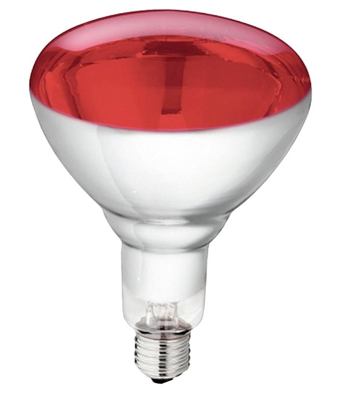 Bombilla Infrarrojo 100W 230V E27 ROJO